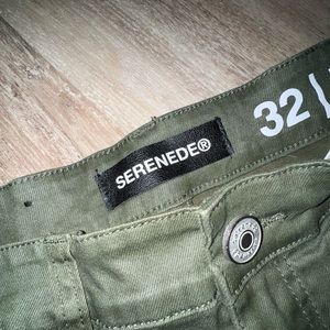Serenede Green Skinny Pants
